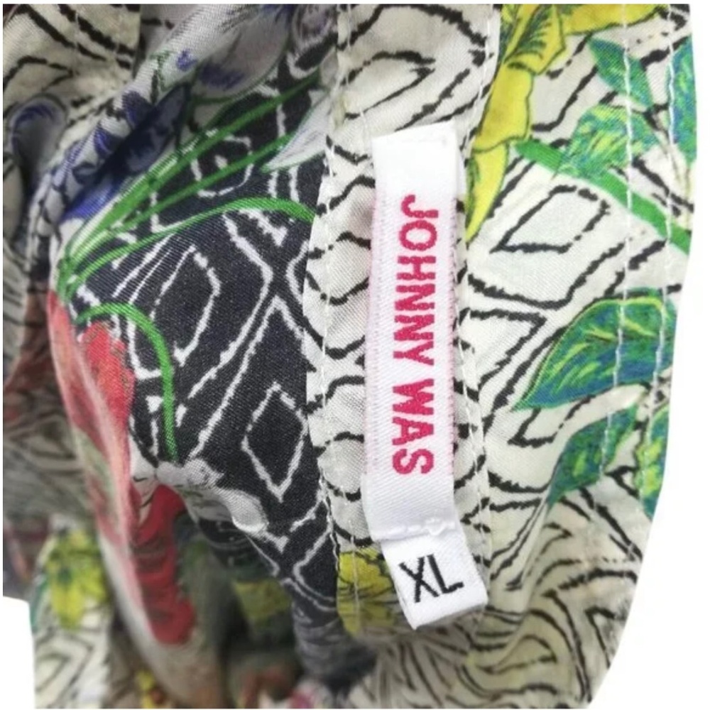 Johnny Was Russian nesting dolls silk tunic blouse XL - Picture 4 of 5